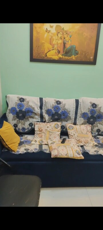 Living Room in 1 BHK Apartment at Raunak Unnathi Woods Phase 7 A And B, Ghodbunder Road – for Rent