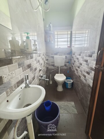 Bathroom in 2 BHK Builder Floor at Iti Layout – for Rent