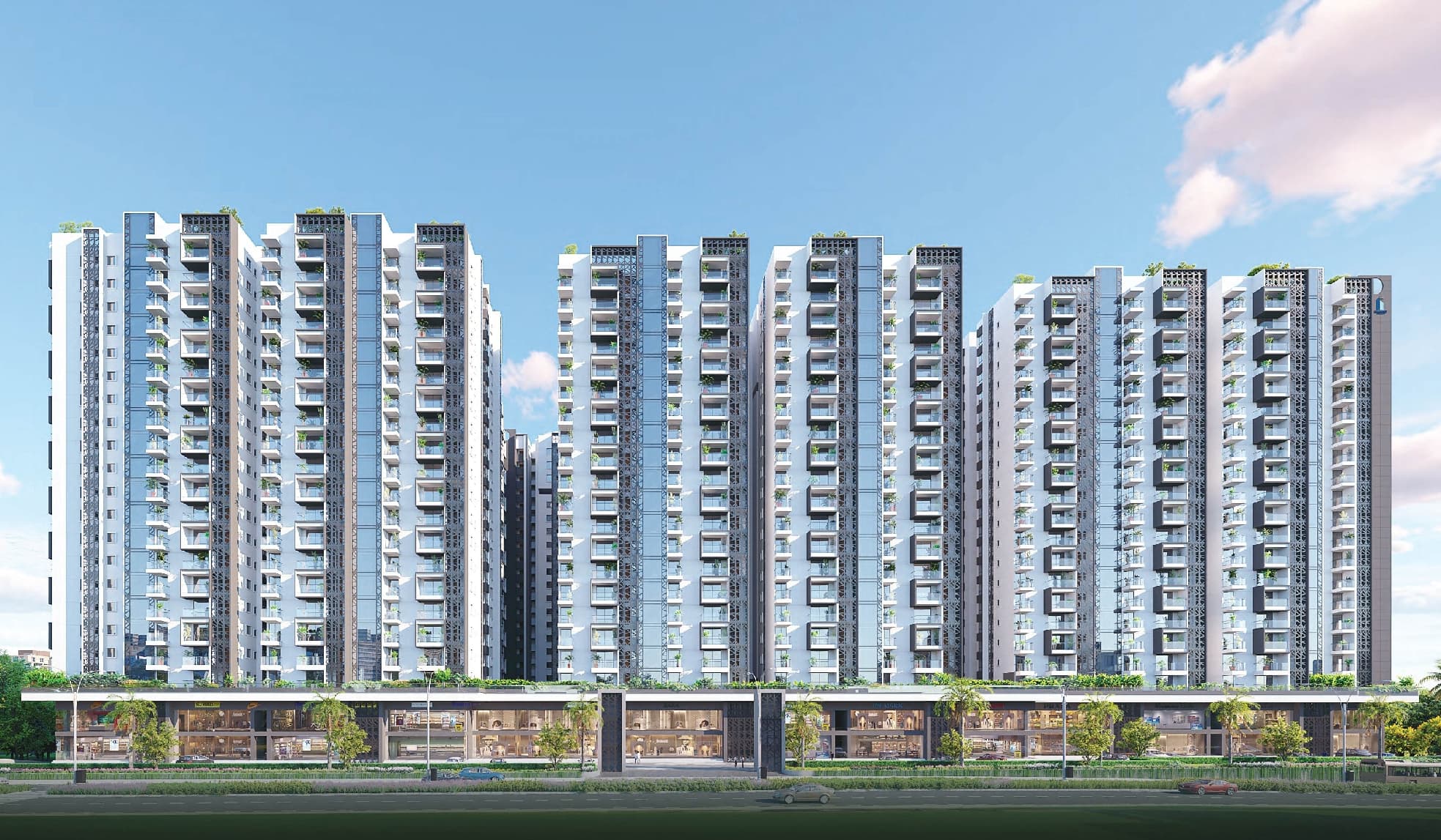 3 BHK + Pooja Room 1628 Sq.Ft. Apartment in SBR One Residence