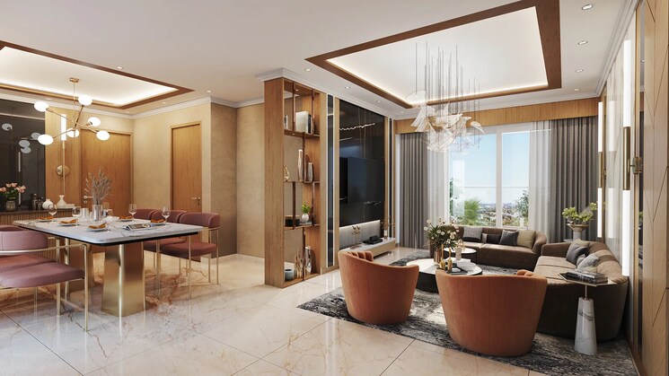 Living Room, urban-the-zirk 3 Bedroom 1990 Sq.Ft. Apartment In Nabha Zirakpur 8867836