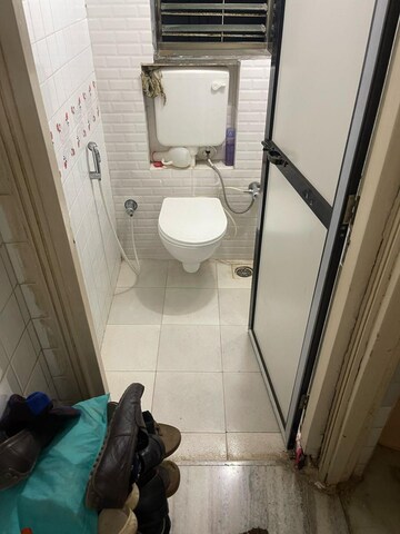 Bathroom in 1 BHK Apartment at Vasant Valley Complex, Malad East – for Rent