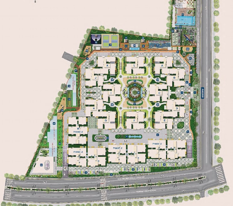 Master Plan, sbr-one-residence 3 Bedroom 1752 Sq.Ft. Apartment In Whitefield Bangalore 8867997