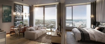 Living Room in 4 BHK Apartment at DLH Enclave, Andheri West – for Sale