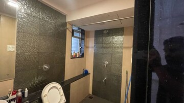 Bathroom in 2 BHK Apartment at Goyal Lakshchandi Heights, Goregaon East – for Rent
