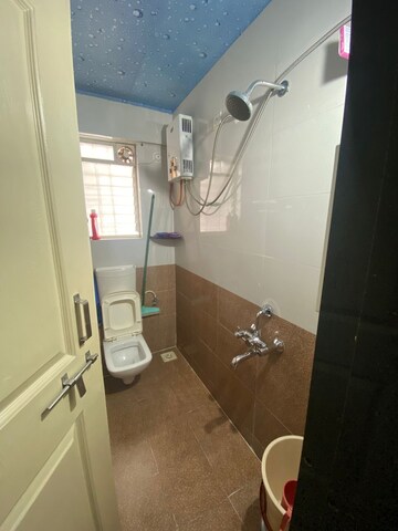 Bathroom in 2 BHK Apartment at Chintamani Pushkardeep, Warje – for Rent