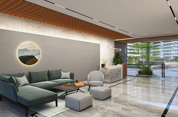 Living Room in 4 BHK Apartment at Vesu – for Sale