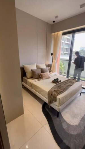 Living Room in 3 BHK Apartment at Godrej Exquisite, Ghodbunder Road – for Sale