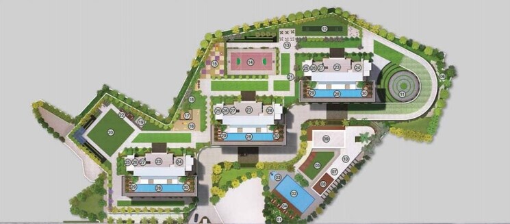 Master Plan, godrej-exquisite 3 Bedroom 922 Sq.Ft. Apartment In Ghodbunder Road Thane 8868490