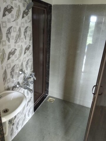 Bathroom in 1 BHK Apartment at Laabh Pehla Ghar Shubh Sanket Complex, Ghodbunder Road – for Rent