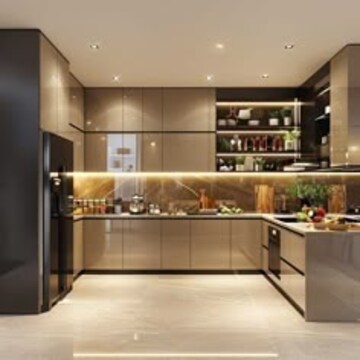 Kitchen in 3 BHK Builder Floor at Anand Niketan – for Rent