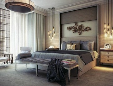 Bedroom in 4 BHK Builder Floor at New Friends Colony – for Rent