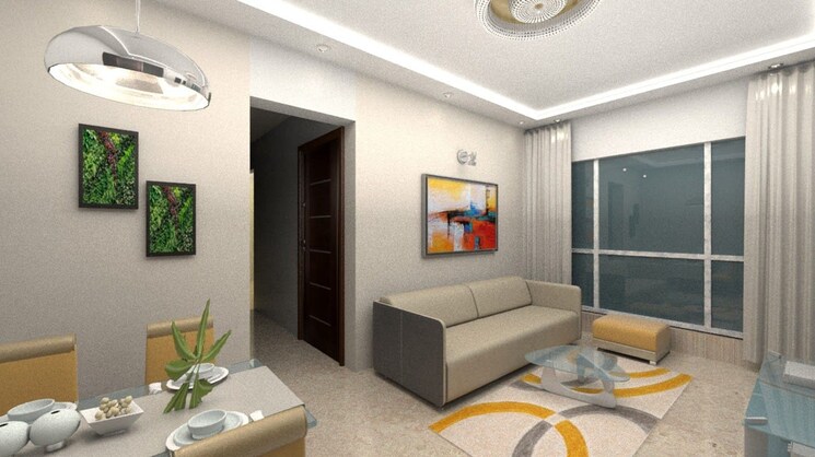 Living Room, newlook-bhavya-elite 2 Bedroom 476 Sq.Ft. Apartment In Wadala Mumbai 8868894