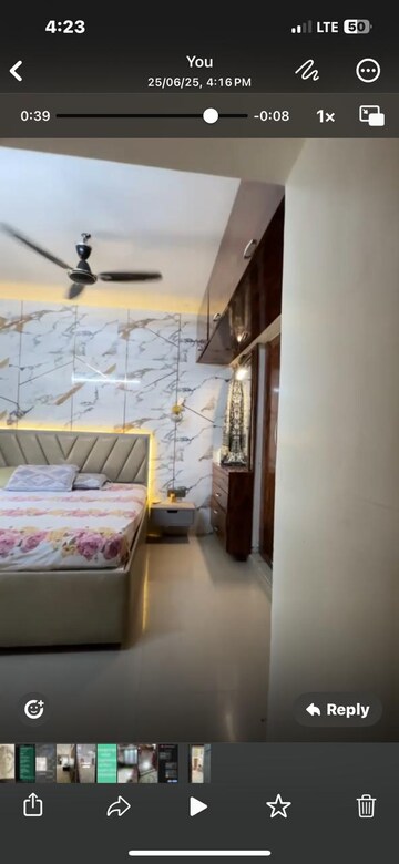 Bedroom in 2 BHK Apartment at Evershine Woods, Mira Road – for Rent