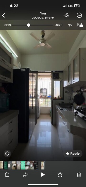 Kitchen in 2 BHK Apartment at Evershine Woods, Mira Road – for Rent