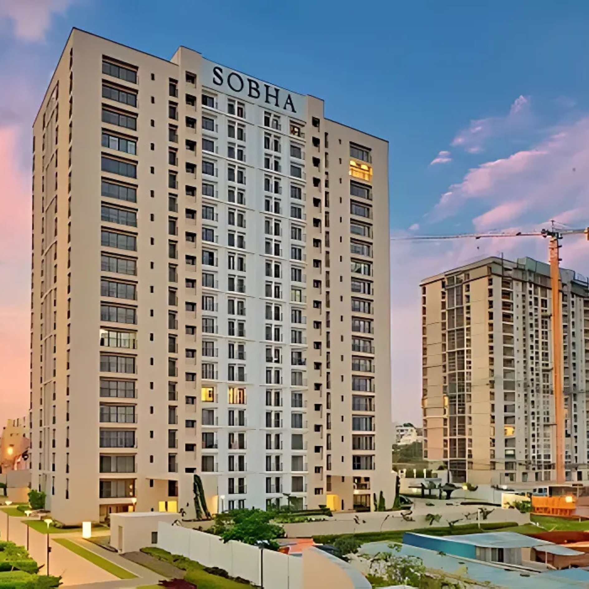 4 BHK + Pooja Room 2200 Sq.Ft. Apartment in Sobha Aurum
