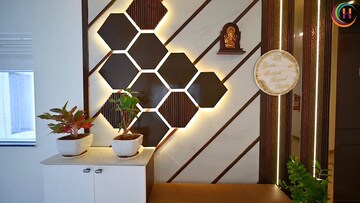 Staircase in 4 BHK Apartment at Prestige High Fields, Gachibowli – for Rent