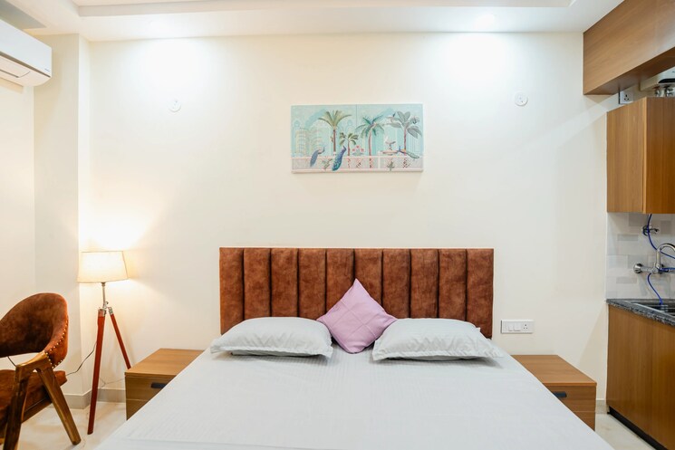 Bedroom, sector 55 1 Bedroom 700 Sq.Ft. Builder Floor In Sector 55 Gurgaon 8869940