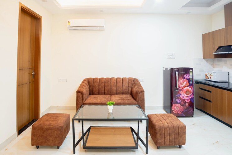 Bedroom, sector 55 1 Bedroom 700 Sq.Ft. Builder Floor In Sector 55 Gurgaon 8869940