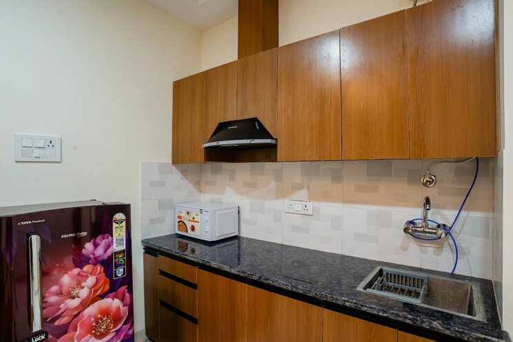Kitchen, sector 55 1 Bedroom 700 Sq.Ft. Builder Floor In Sector 55 Gurgaon 8869940