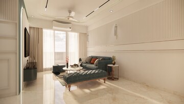 Living Room in 3 BHK Apartment at Vasundhara Sector 1 – for Sale