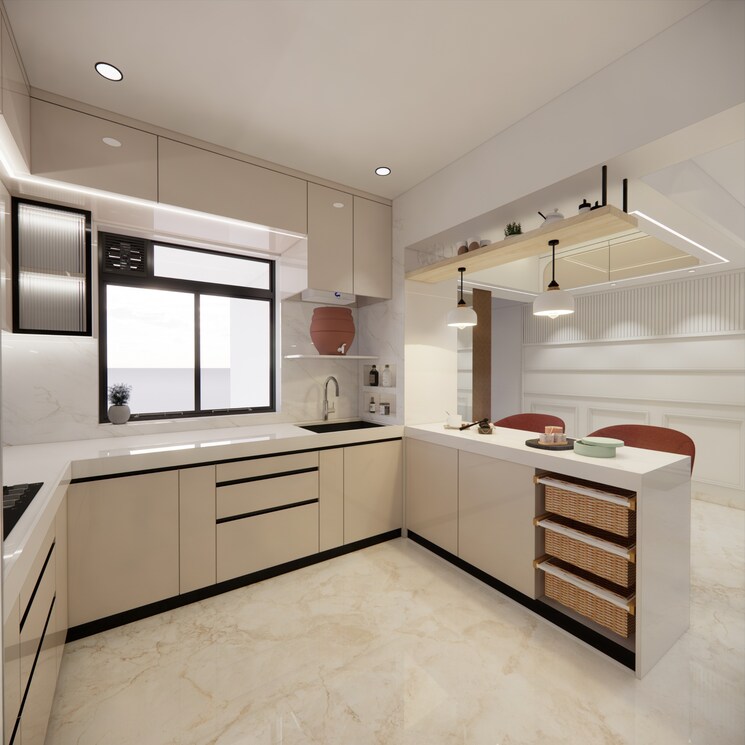 Kitchen, vasundhara sector 1 3 Bedroom 821 Sq.Ft. Apartment In Vasundhara Sector 1 Ghaziabad 8870484