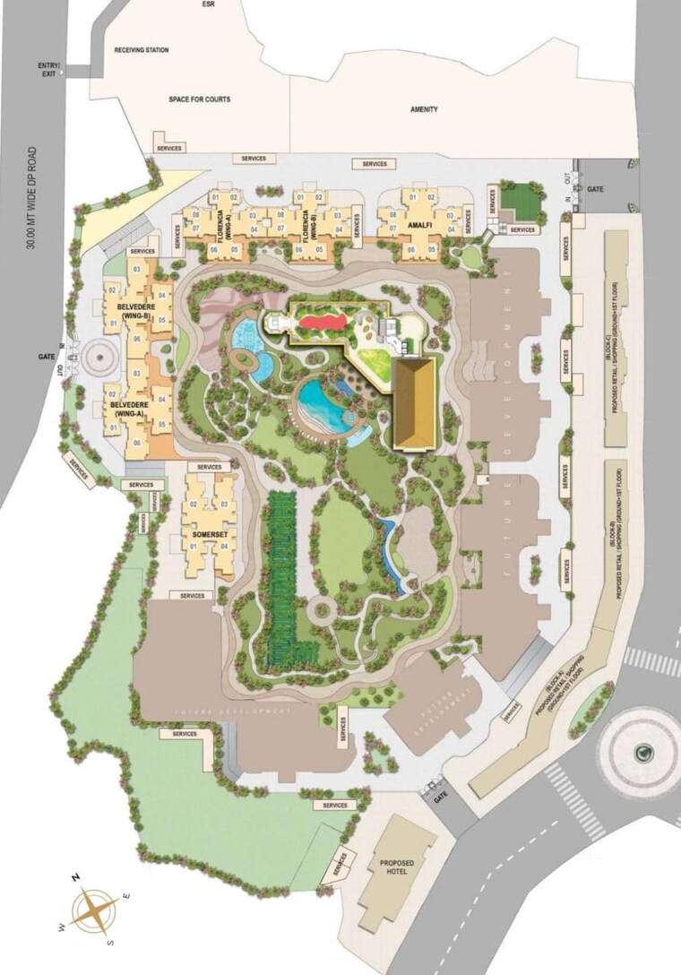 Master Plan, hiranandani-westgate 4 Bedroom 1761 Sq.Ft. Apartment In Ghodbunder Road Thane 8870887