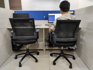 Team Area in  Office Space at Dev Aurum, Prahlad Nagar – for Rent