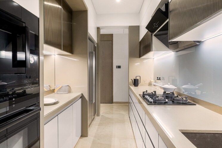 Kitchen, dosti-greenscape 3 Bedroom 1460 Sq.Ft. Apartment In Hadapsar Pune 8872460