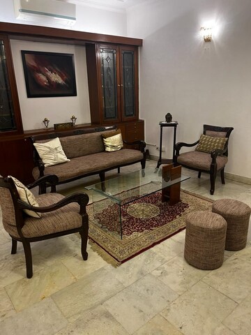 Living Room in 3 BHK Builder Floor at Greater Kailash I – for Rent