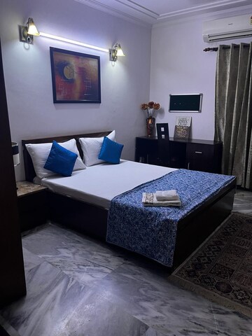 Bedroom in 3 BHK Builder Floor at Greater Kailash I – for Rent