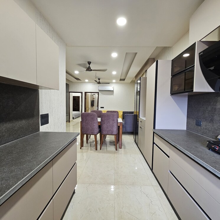 Kitchen, international airport road 3 Bedroom 1685 Sq.Ft. Apartment In International Airport Road Zirakpur 8872705