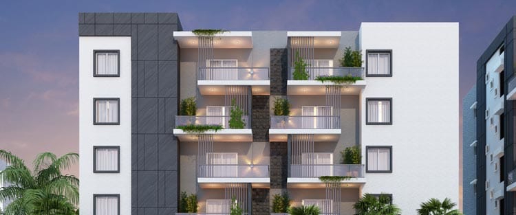 3 BHK + Pooja Room 2277 Sq.Ft. Apartment in DSR Altitudes