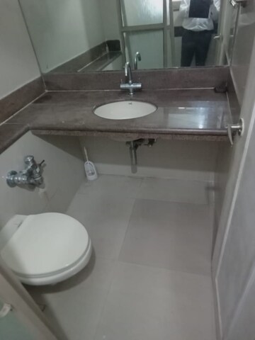 Bathroom in 2 BHK Apartment at Omkar Signet, Malad East – for Rent
