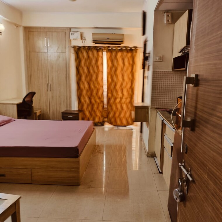 Living Room, supertech-eco-suites 1 RK 450 Sq.Ft. Apartment In Sector 137 Noida 8872845