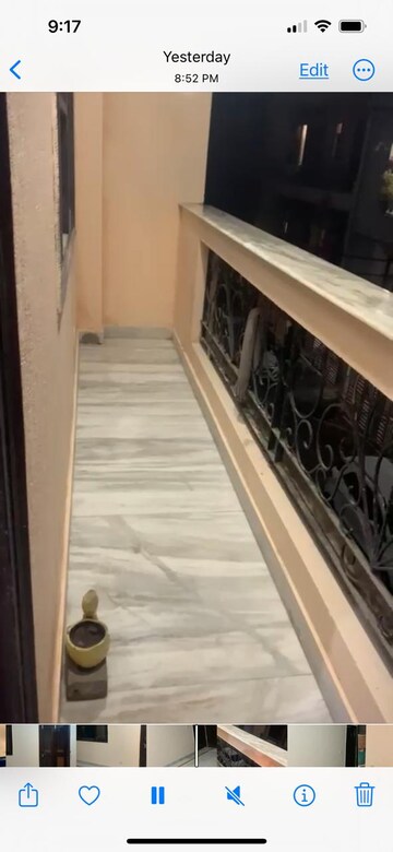 Balcony in 3 BHK Builder Floor at Chattarpur – for Rent