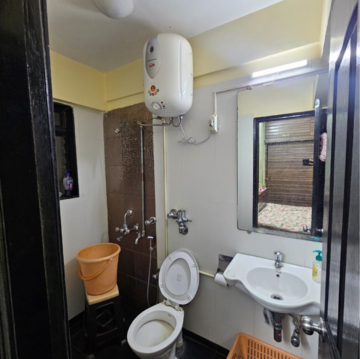 Bathroom in 2 BHK Apartment at Lalani Residency, Pratha Pushp Society – for Rent