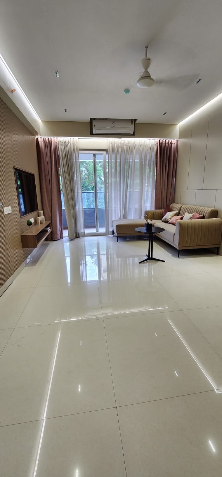 Living Room, kumar-prithvi 3 Bedroom 1141 Sq.Ft. Apartment In Kondhwa Pune 8873073