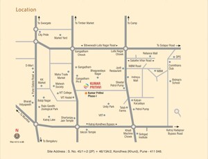 Floor Plan in 3 BHK Apartment at Kumar Prithvi, Kondhwa – for Sale