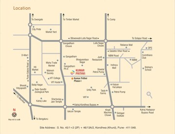 Floor Plan in 3 BHK Apartment at Kumar Prithvi, Kondhwa – for Sale