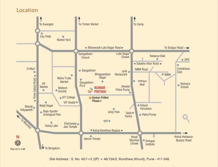 Floor Plan, kumar-prithvi 3 Bedroom 1141 Sq.Ft. Apartment In Kondhwa Pune 8873073