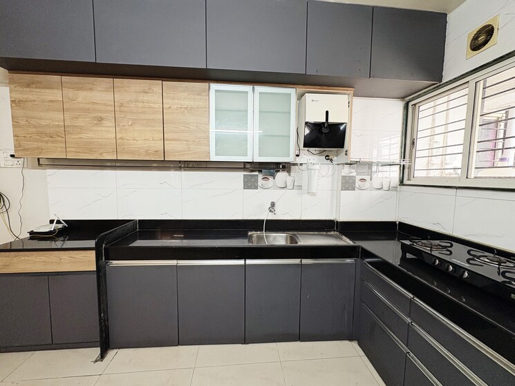 Kitchen, wonder-futura 2 Bedroom 1100 Sq.Ft. Apartment In Kothrud Pune 8873095