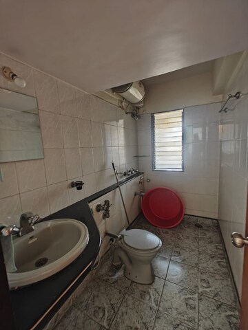Bathroom in 2 BHK Apartment at Harbour Court, Nerul Sector 19a – for Rent