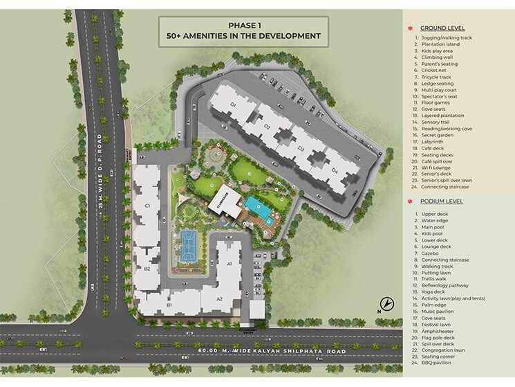 Master Plan, provident-palmvista 1 Bedroom 395 Sq.Ft. Apartment In Daighar Gaon Thane 8873243