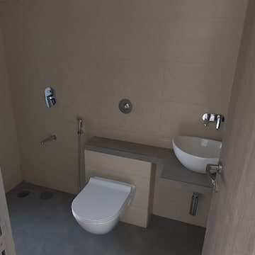 Attached Bathroom in 3 BHK Apartment at Shreenathji Celestial Heights, Vijaykar Wadi – for Sale