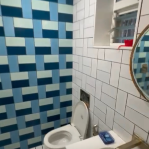 Bathroom in 4 BHK Apartment at Rustomjee Riviera, Orlem – for Sale