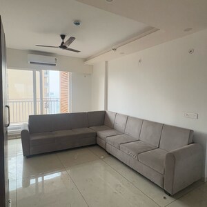 Living Room in 4 BHK Apartment at Rishita Manhattan, Sarsawan – for Rent