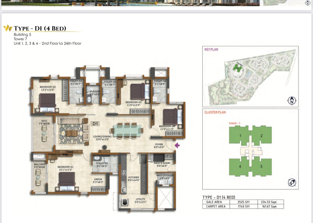 4 BHK Apartment For Sale in Prestige Smart City