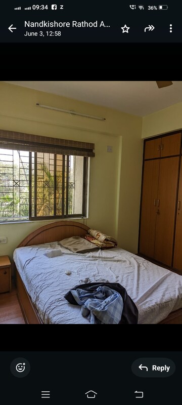 Bedroom in 2 BHK Apartment at Vijay Enclave, Waghbil – for Rent
