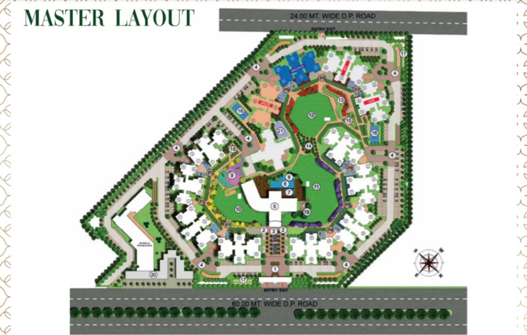 Master Plan, shapoorji-pallonji-joyville-gurgaon 4 Bedroom 2180 Sq.Ft. Apartment In Sector 102a Gurgaon 8873747