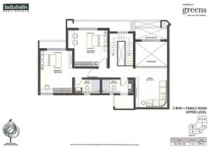 Floor Plan in 3.5 BHK Penthouse at Indiabulls Greens, New Panvel – for Sale